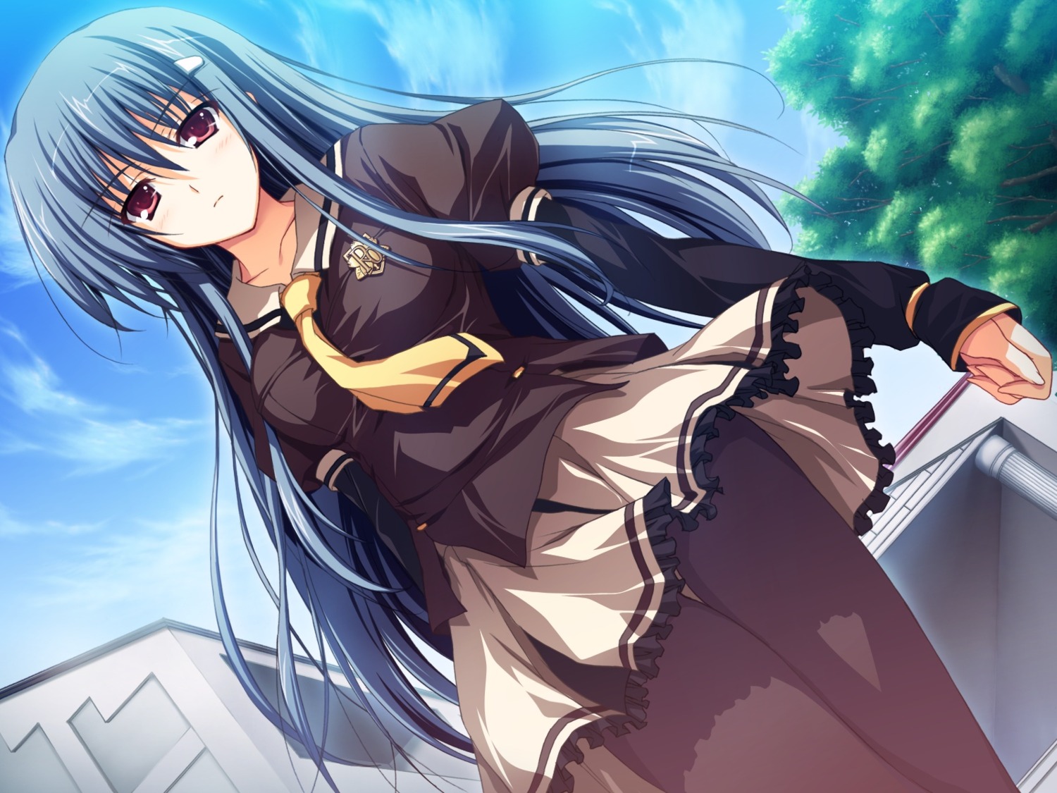 akatsuki_no_goei, game_cg, kanzaki_moe, pantyhose, seifuku, syangrila, tomose_shunsaku
