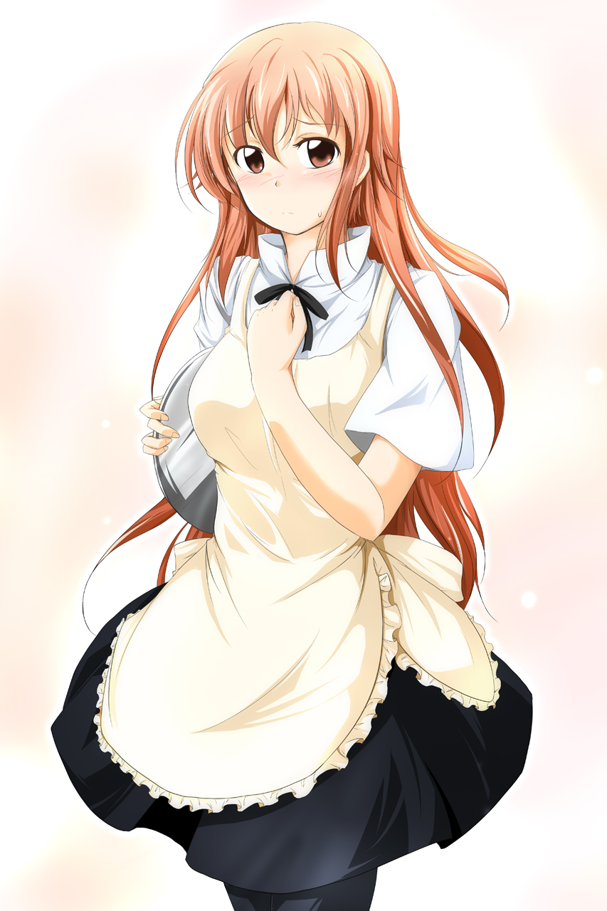 pantyhose, sorairo_porin, takanashi_souta, trap, waitress, working!!