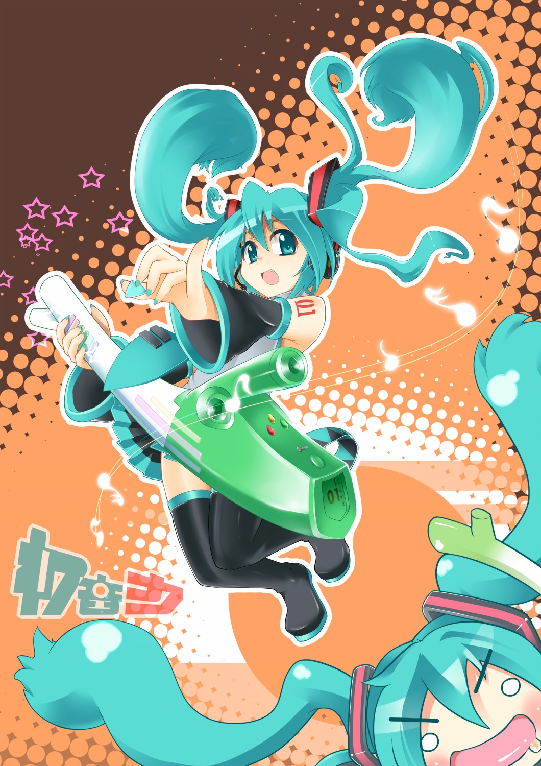 bokushi, hatsune_miku, thighhighs, vocaloid