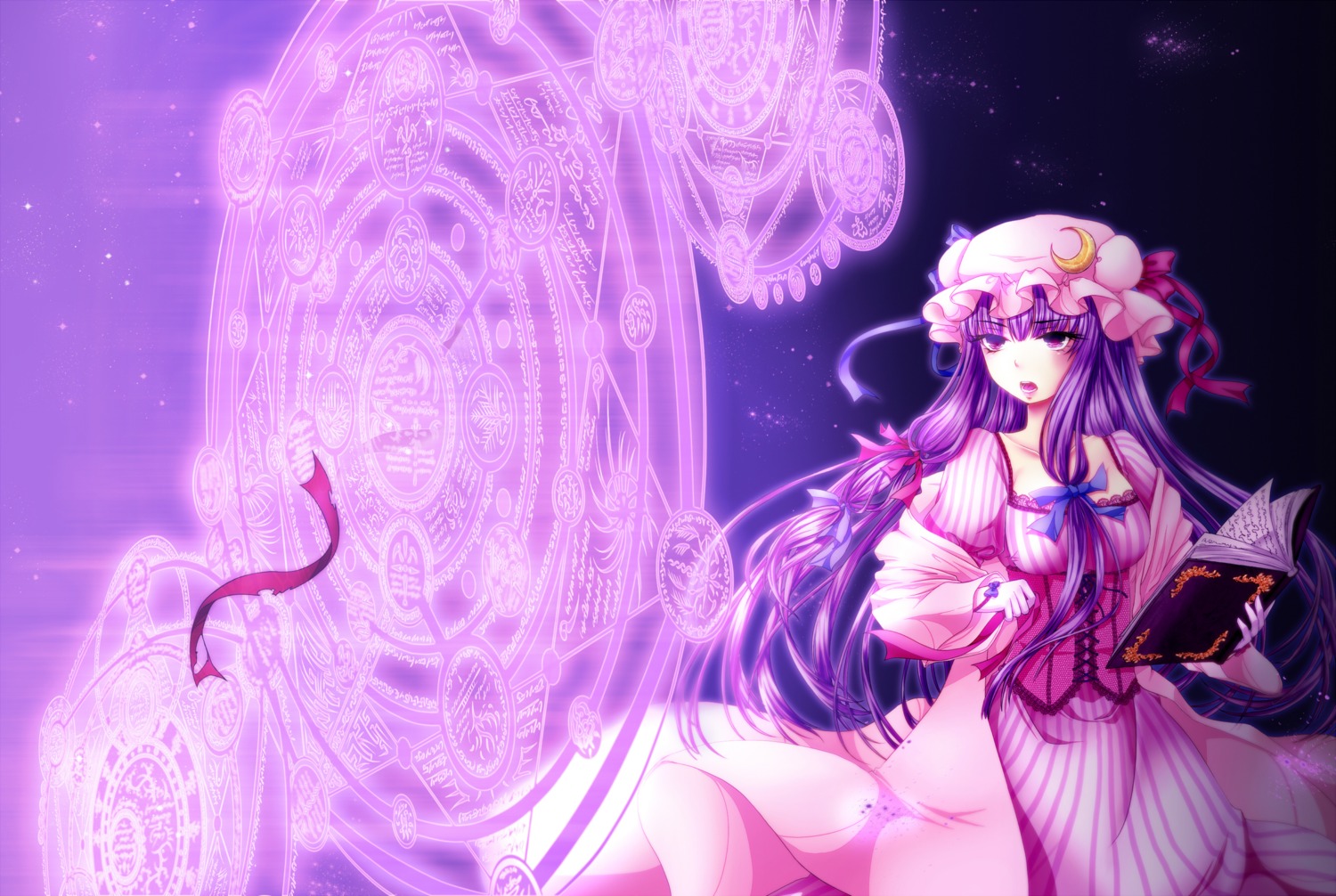 kuroya_lily, patchouli_knowledge, touhou