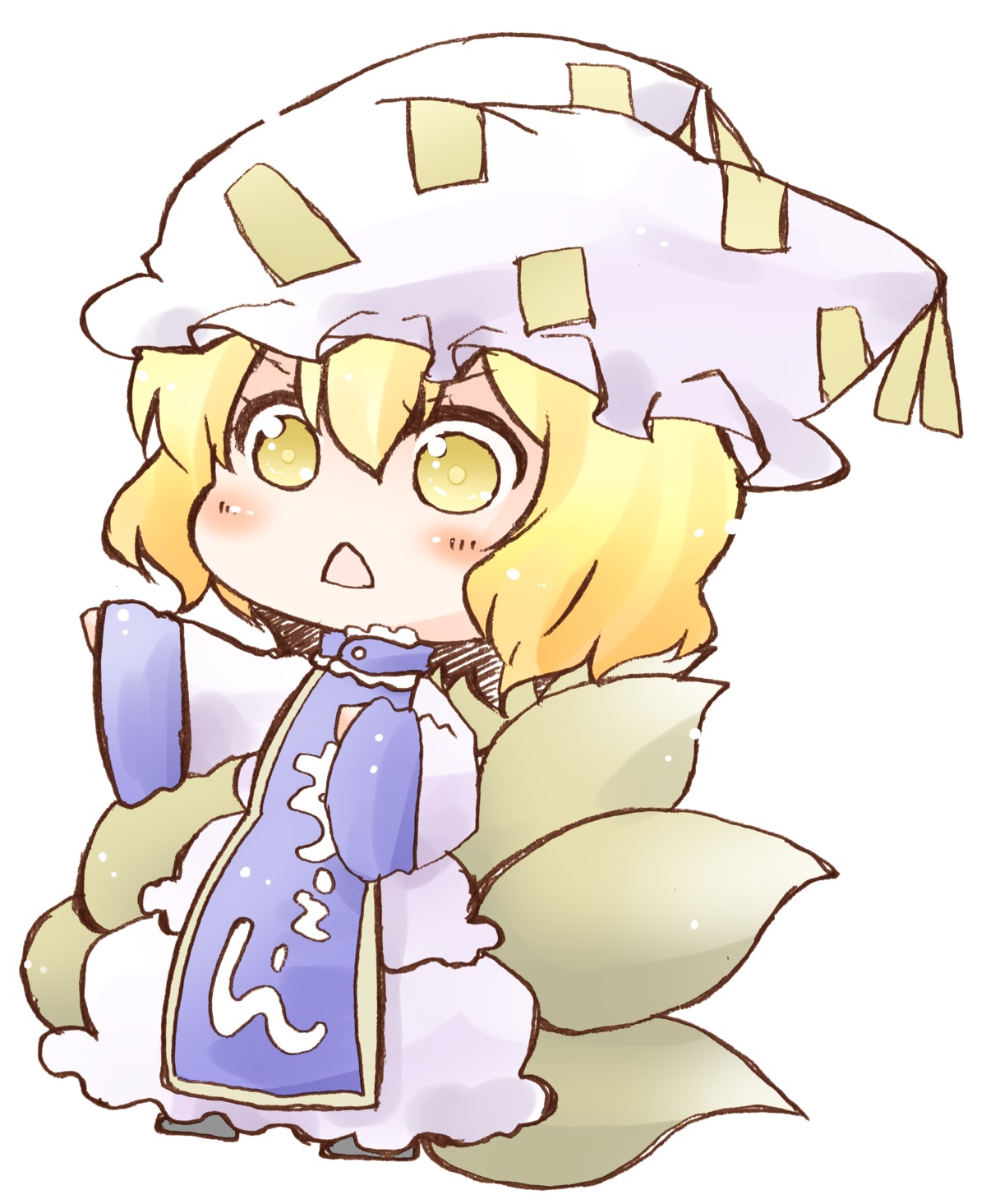 chibi, okannigeru, tail, touhou, yakumo_ran