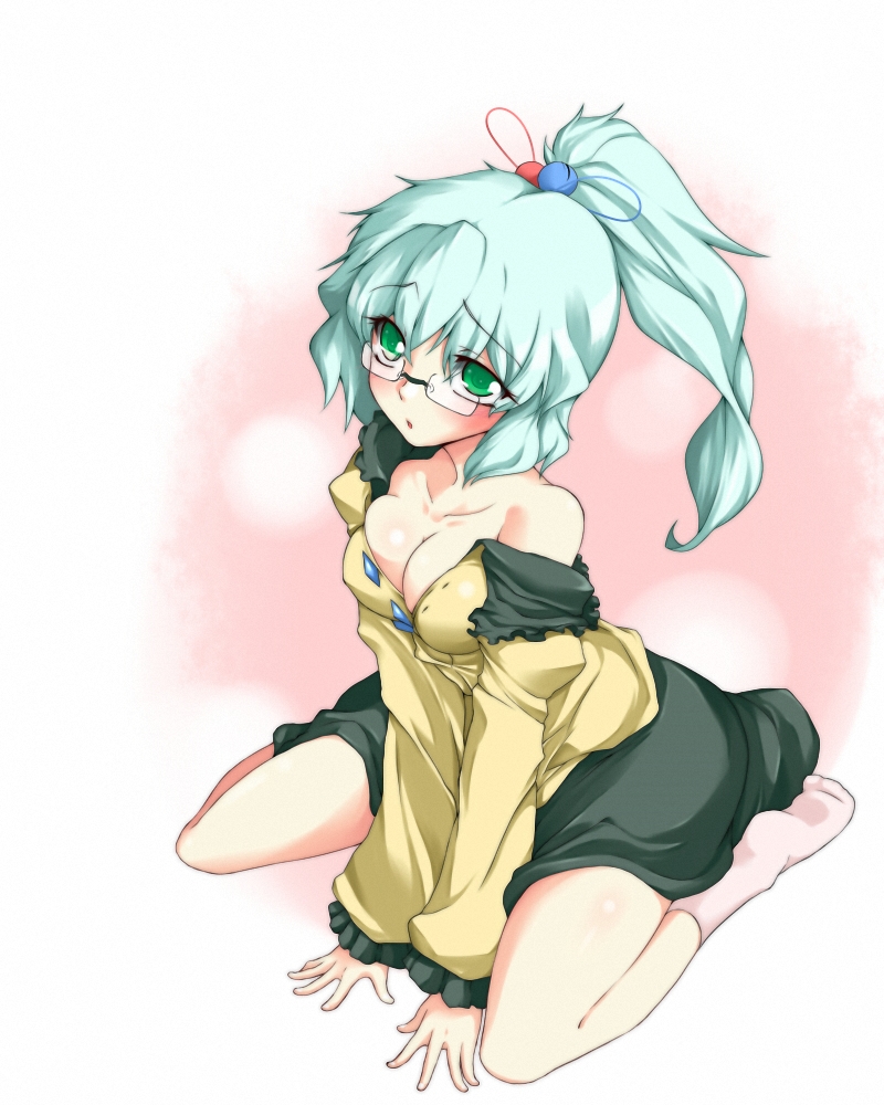 cleavage, komeiji_koishi, megane, touhou, xefy