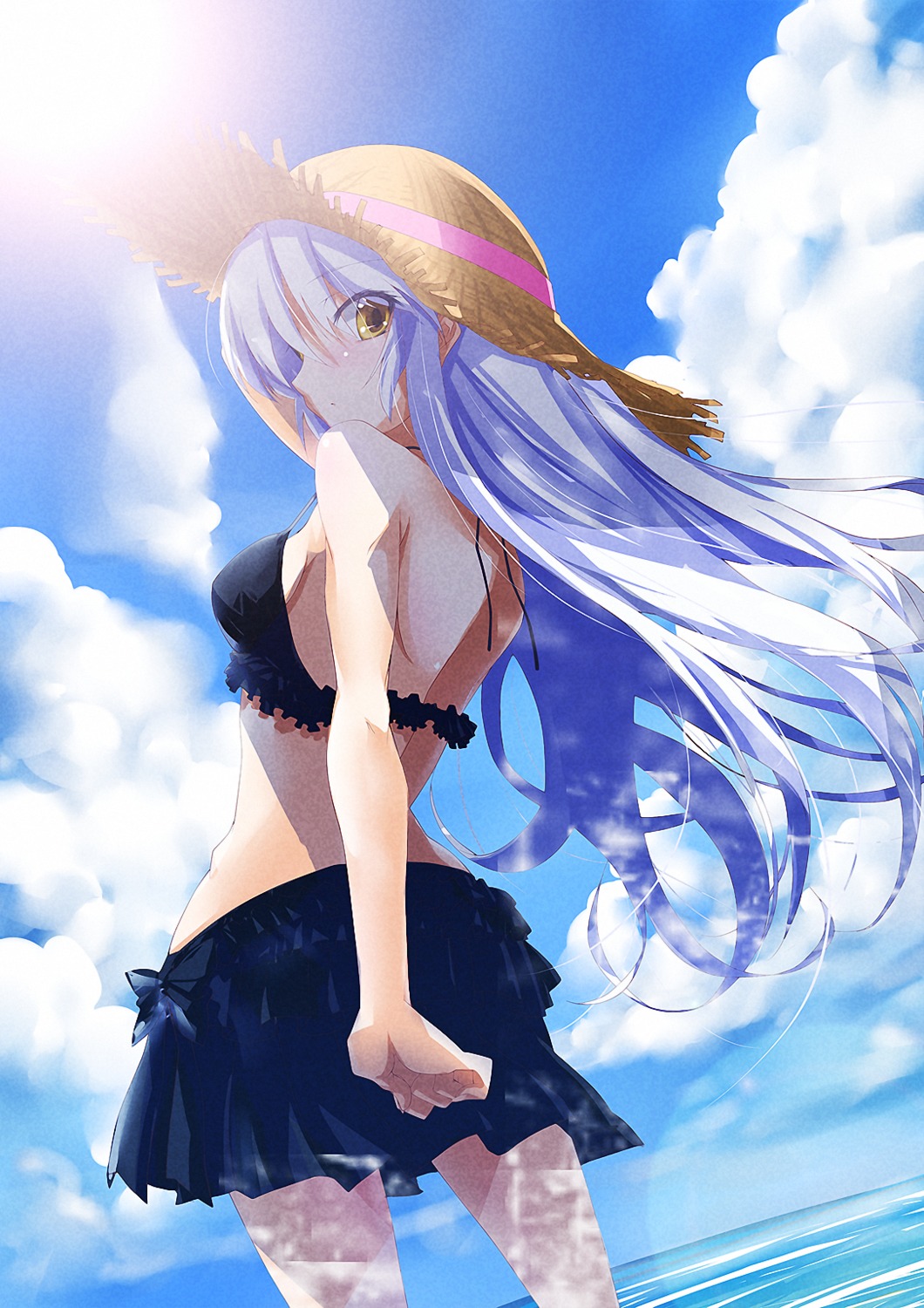 angel_beats!, bikini, hazuki_touya, swimsuits, tachibana_kanade