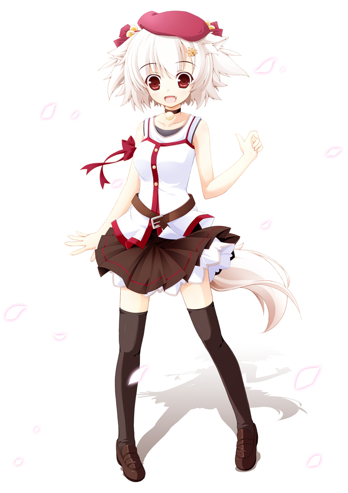 animal_ears, inubashiri_momiji, kamisaki_sora, tail, thighhighs, touhou