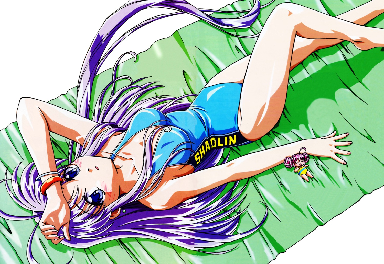 mamotte_shugogetten!, rishu, sakurano_minene, shugogetten_shaolin, swimsuits