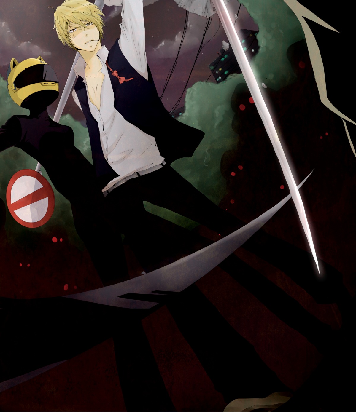 celty_sturluson, durarara!!, futarou, heiwajima_shizuo