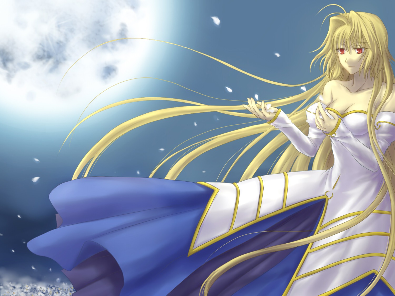 archetype_earth, arcueid_brunestud, cleavage, dress, hitoha, tsukihime
