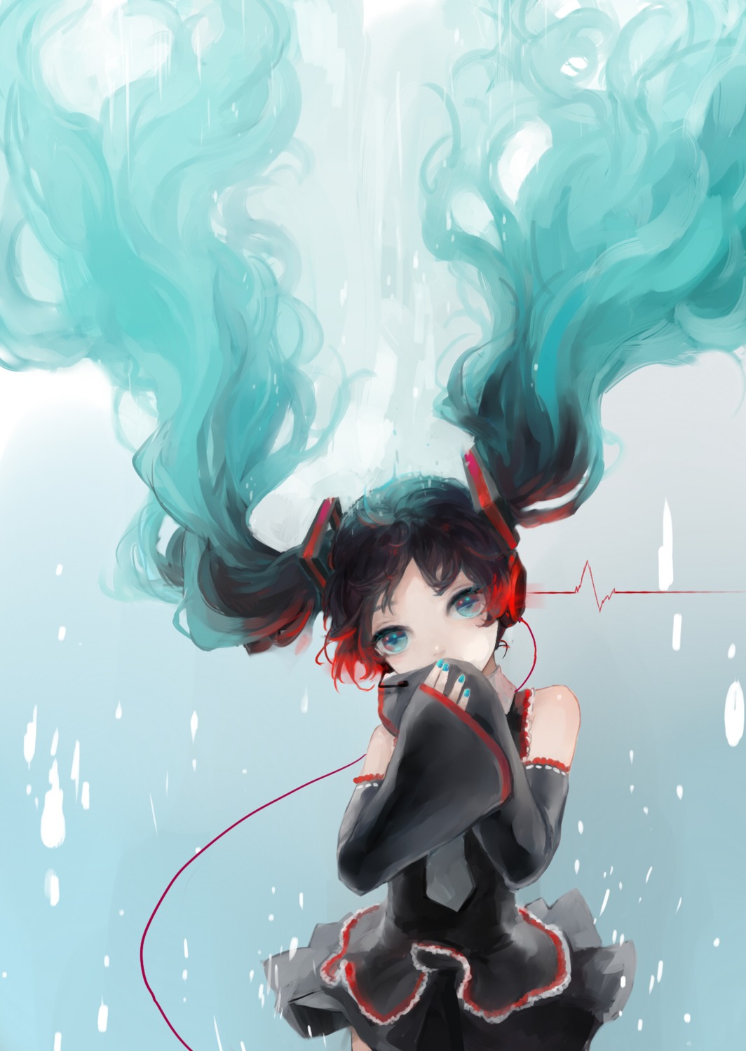 hatsune_miku, ibaraki, nisoku_hokou_(vocaloid), vocaloid