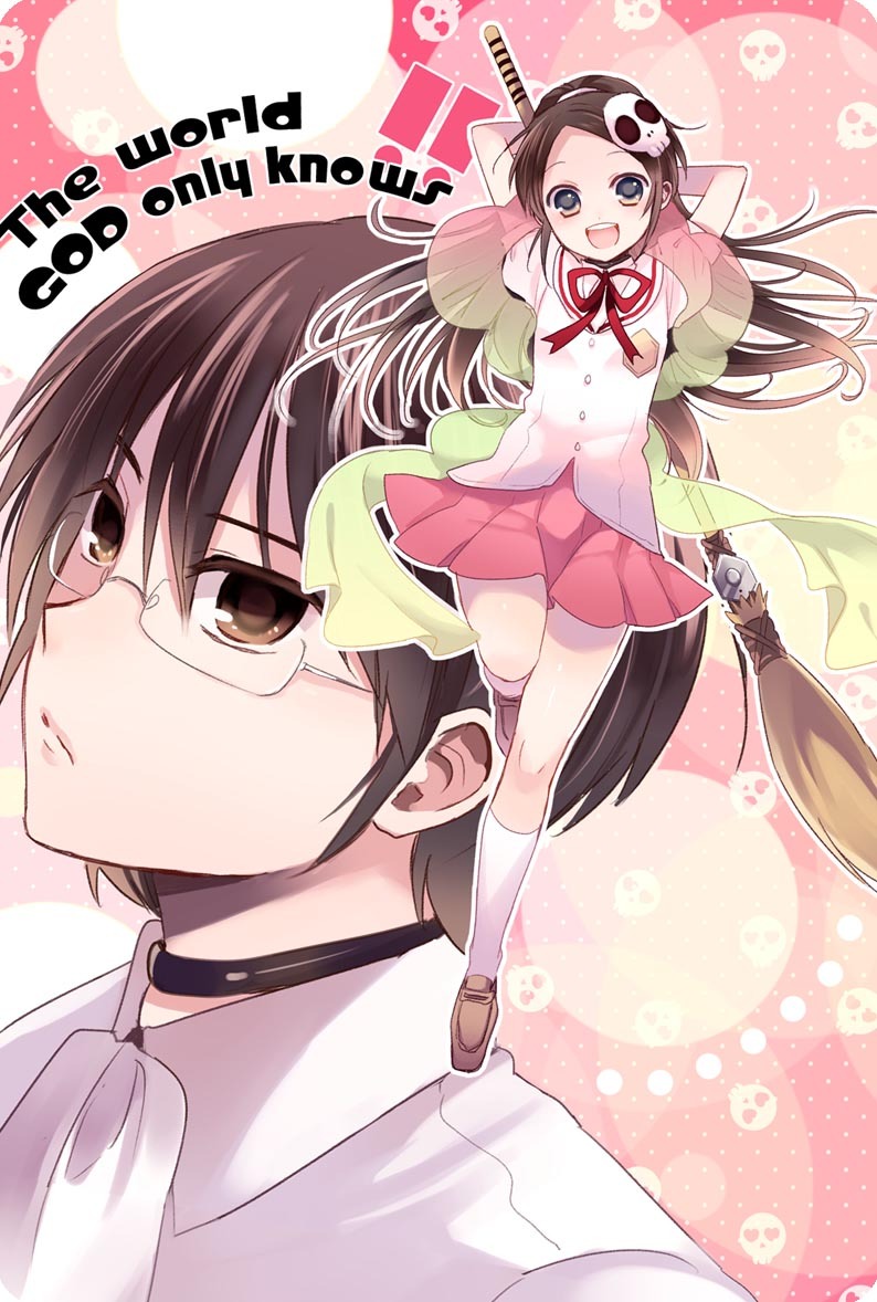 elsea_de_lute_irma, emu, kami_nomi_zo_shiru_sekai, katsuragi_keima, megane, seifuku, witch