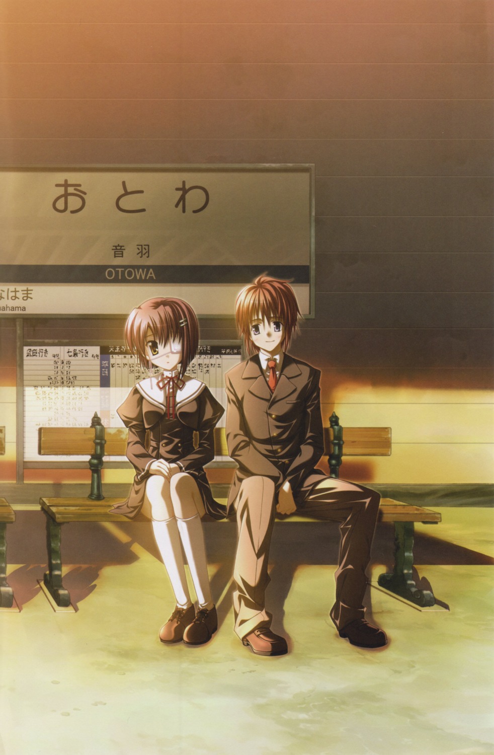 2c=galore, asou_renji, ef_~a_fairytale_of_the_two~, eyepatch, nanao_naru, screening, seifuku, shindou_chihiro