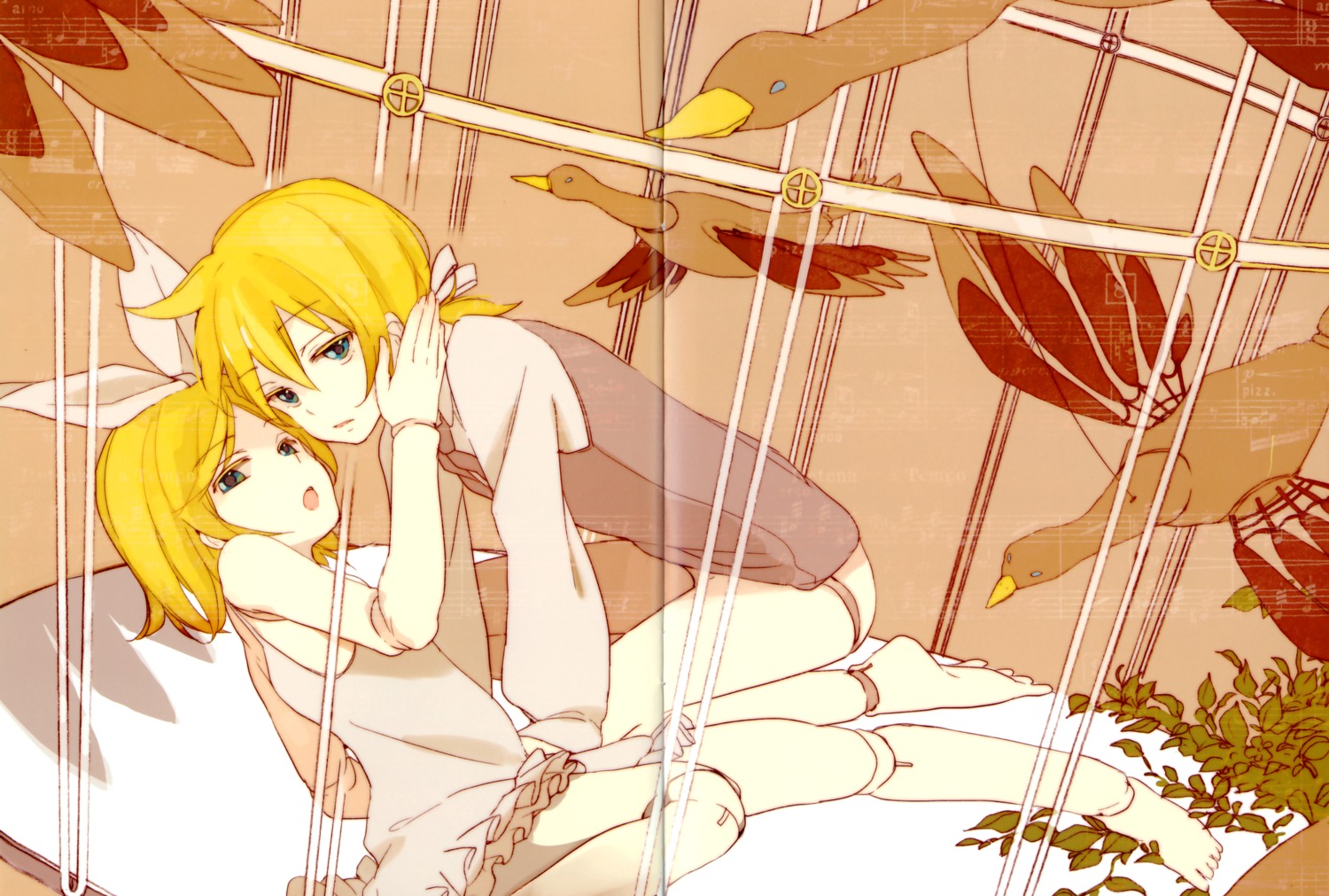crease, kagamine_len, kagamine_rin, loo, one_way, vocaloid