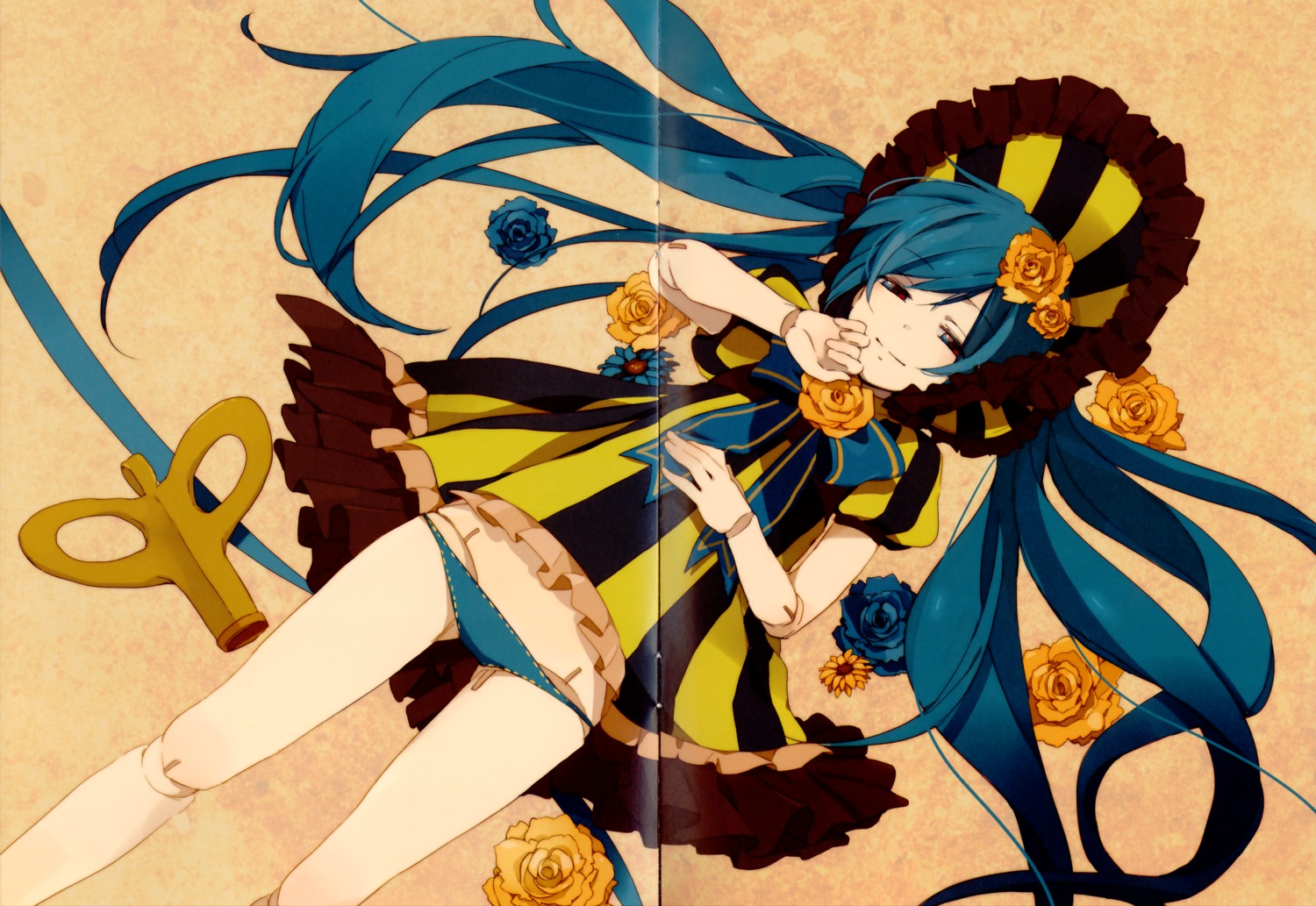 crease, hatsune_miku, loo, one_way, pantsu, vocaloid