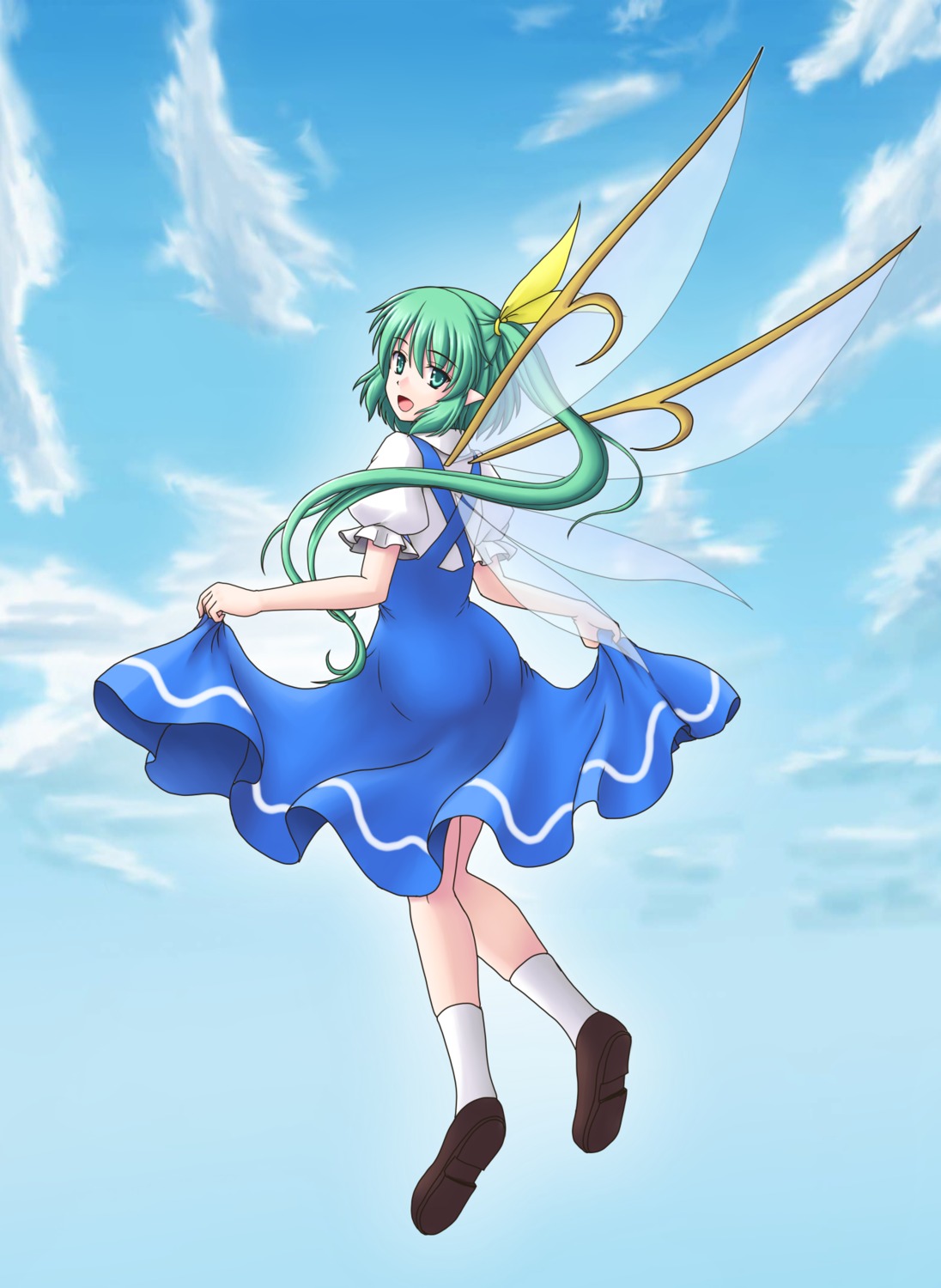 daiyousei, gomi, touhou, wings