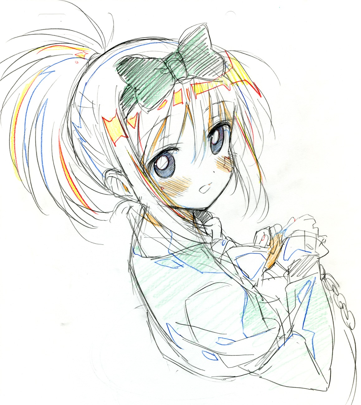 kasuga_souichi, kunihiro_hajime, saki, sketch