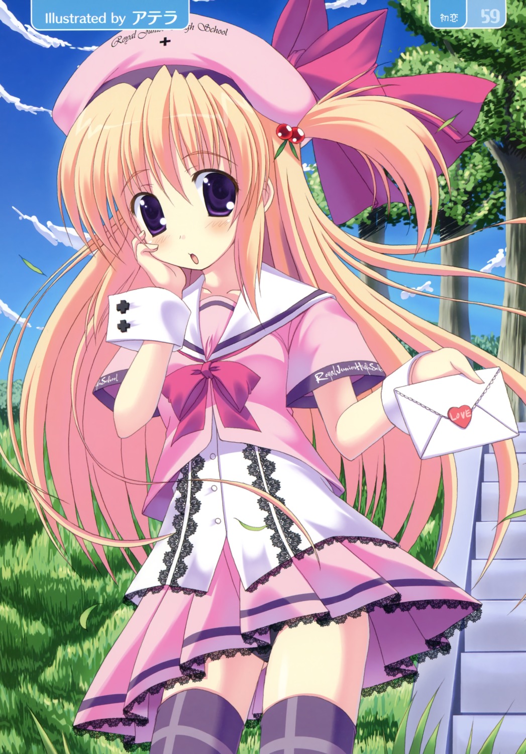 atera, seifuku, thighhighs