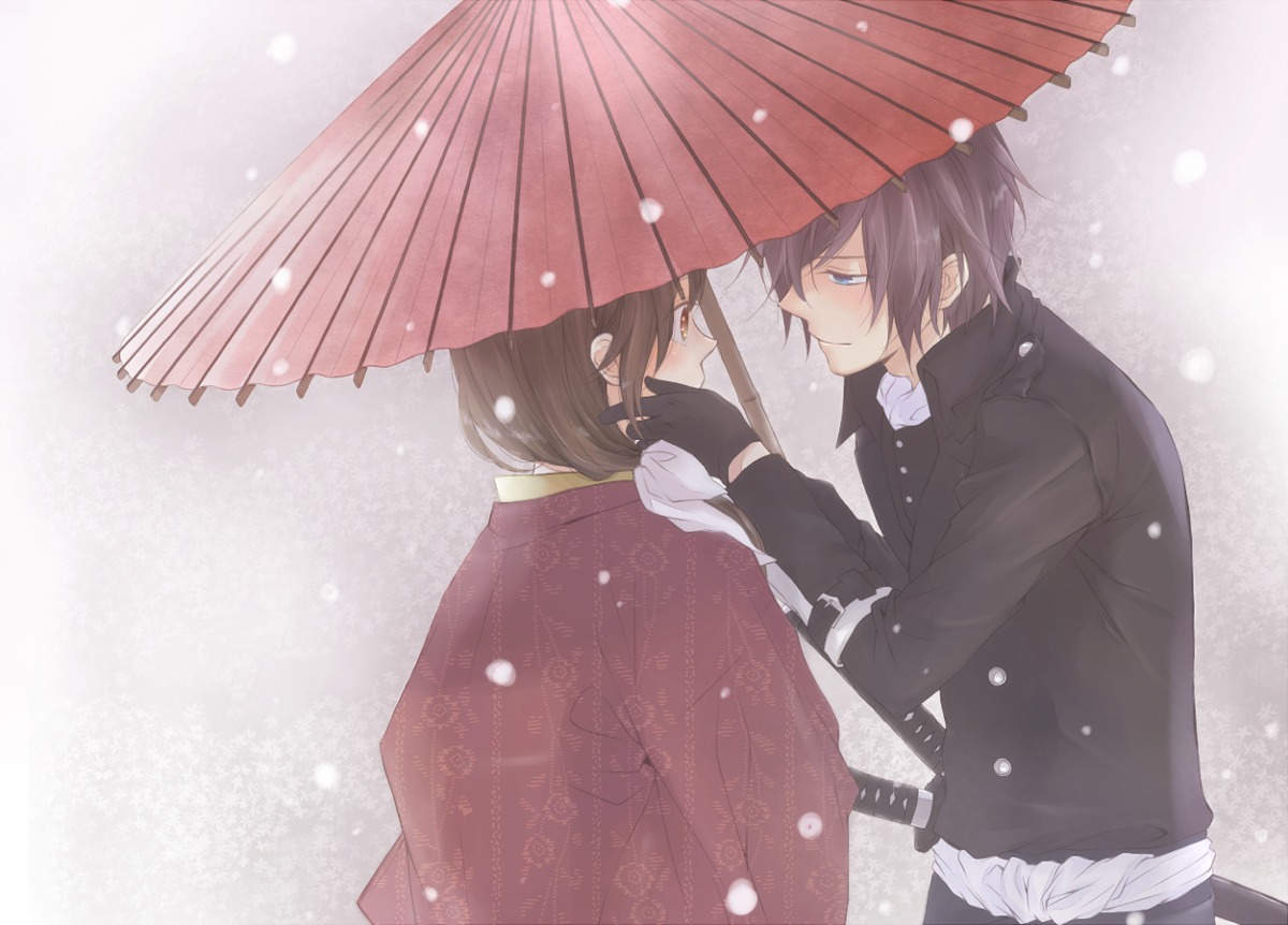 hakuouki, mamefuku, saitou_hajime, saitou_hajime_(hakuouki), sword, yukata, yukimura_chizuru