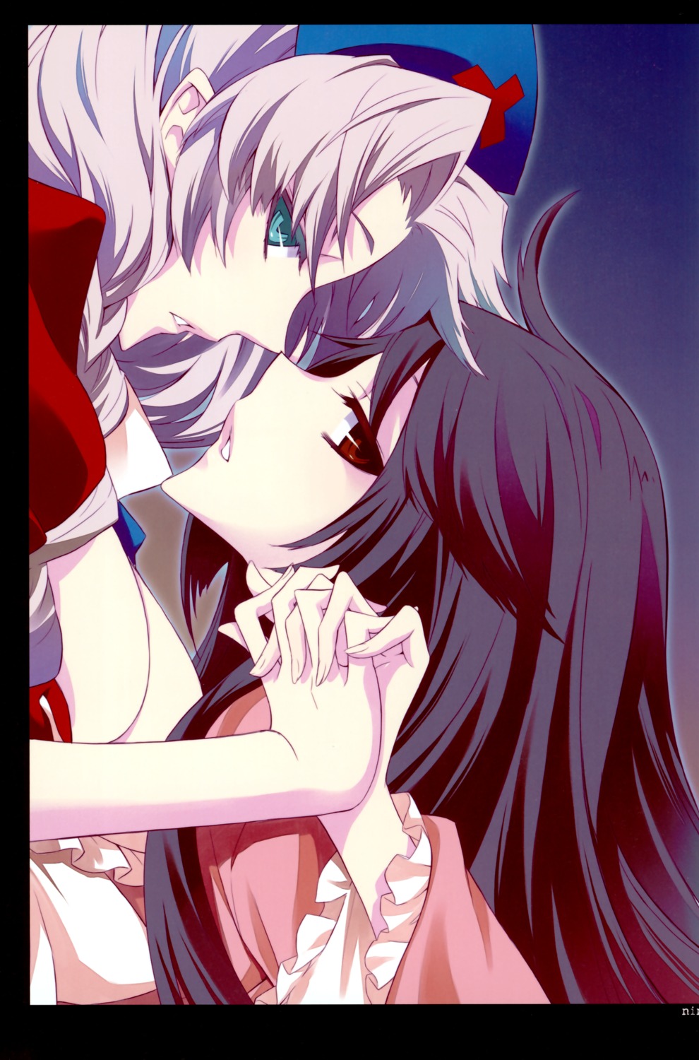 houraisan_kaguya, kyokutou_hanayome, nini, touhou, yagokoro_eirin, yuri