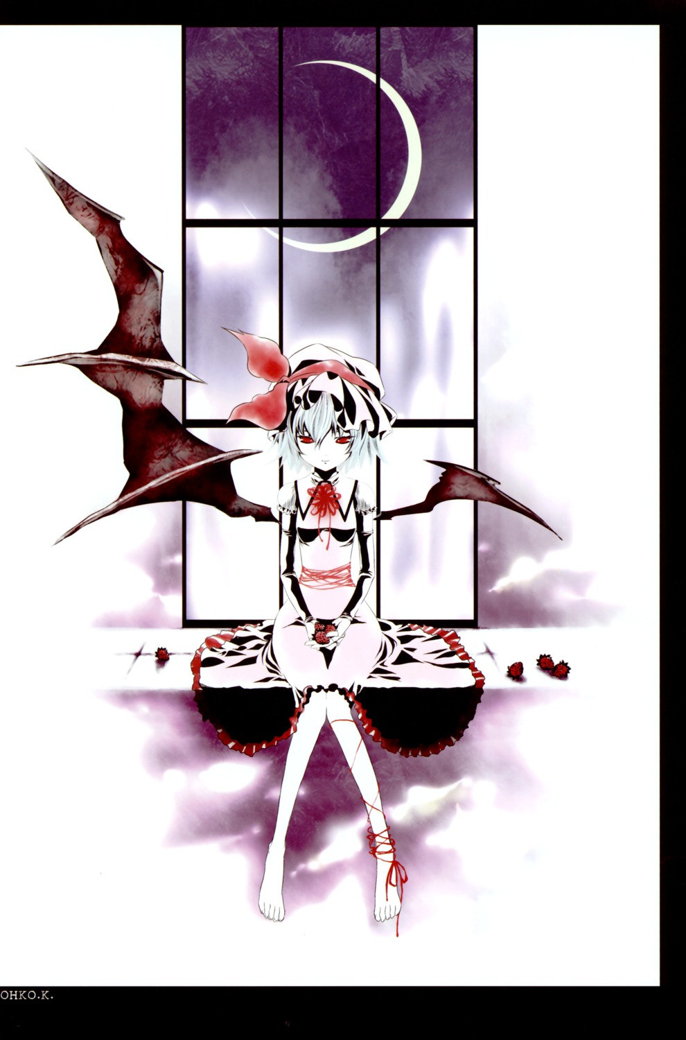kanno_touko, kyokutou_hanayome, remilia_scarlet, touhou, wings