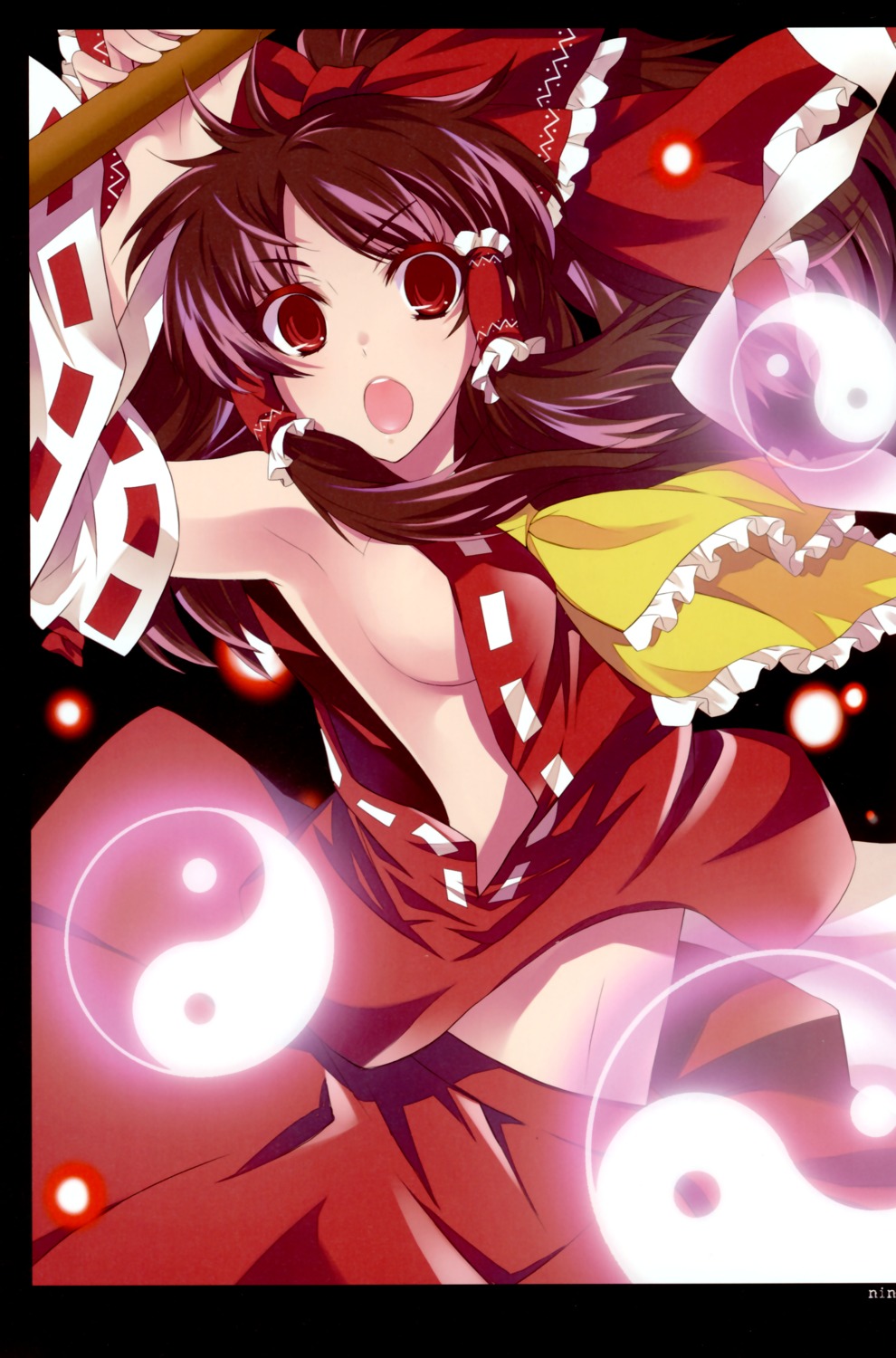 hakurei_reimu, kyokutou_hanayome, nini, touhou