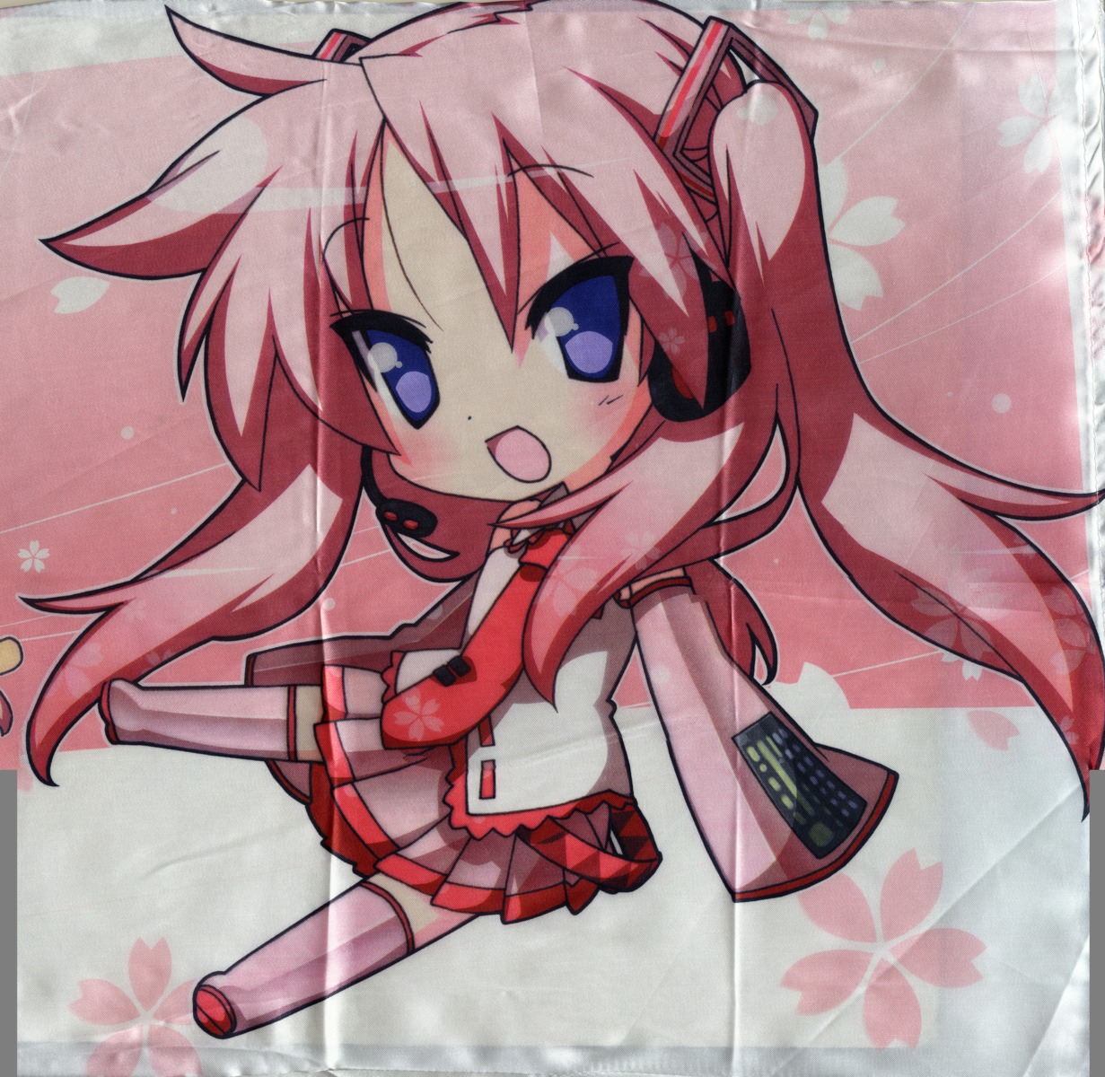 chibi, cosplay, crease, hiiragi_kagami, lucky_star, paper_texture, vocaloid, yoshimizu_kagami
