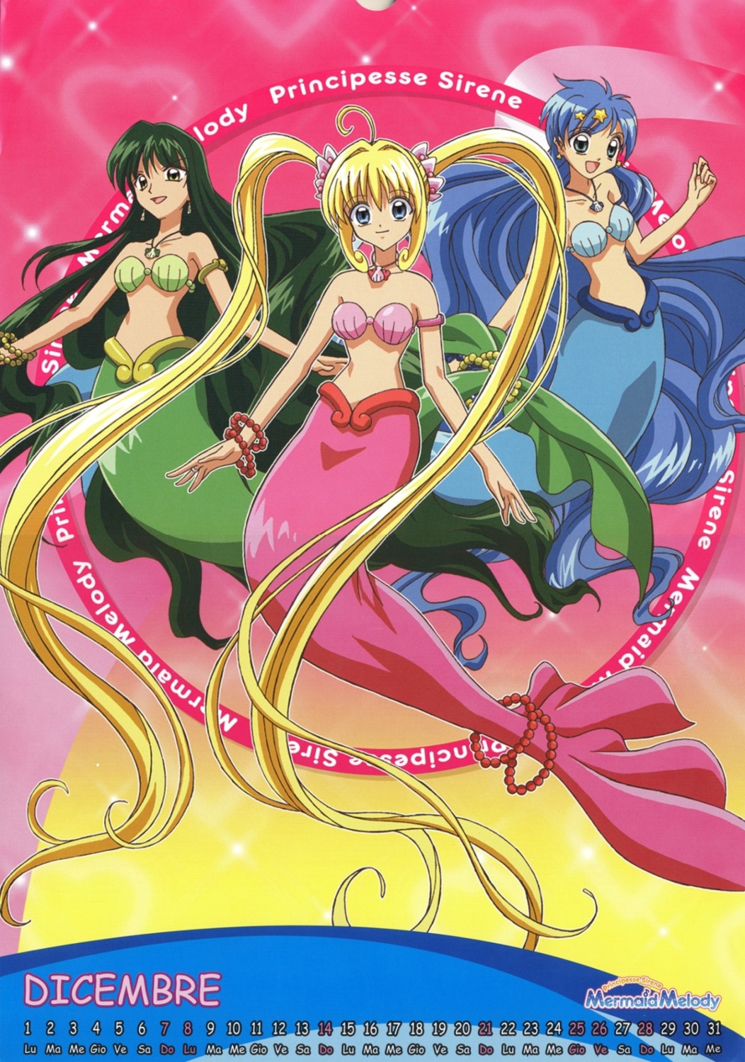 calendar, houshou_hanon, mermaid_melody_pichi_pichi_pitch, nanami_luchia, toin_rina