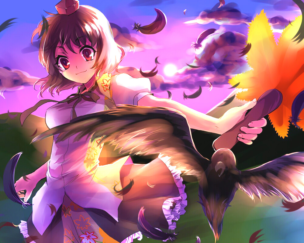 kobanzame, shameimaru_aya, touhou