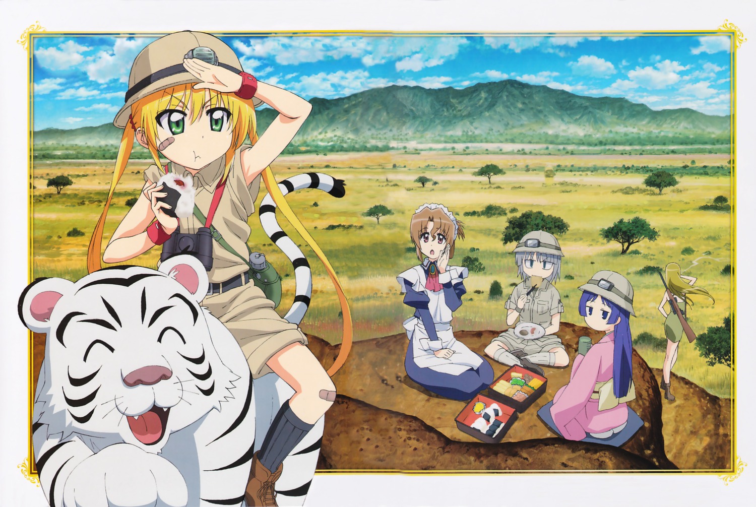 aizawa_sakuya, hayate_no_gotoku, jpeg_artifacts, maid, maria, saginomiya_isumi, sanzenin_nagi, tama_(hayate)