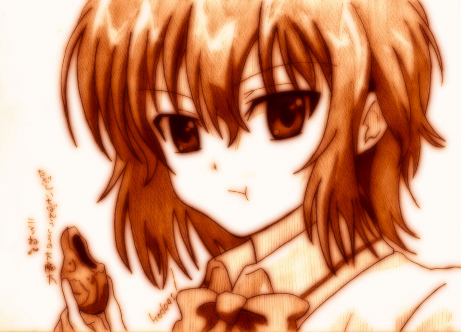 godees, ichiban_ushiro_no_daimaou, korone, monochrome