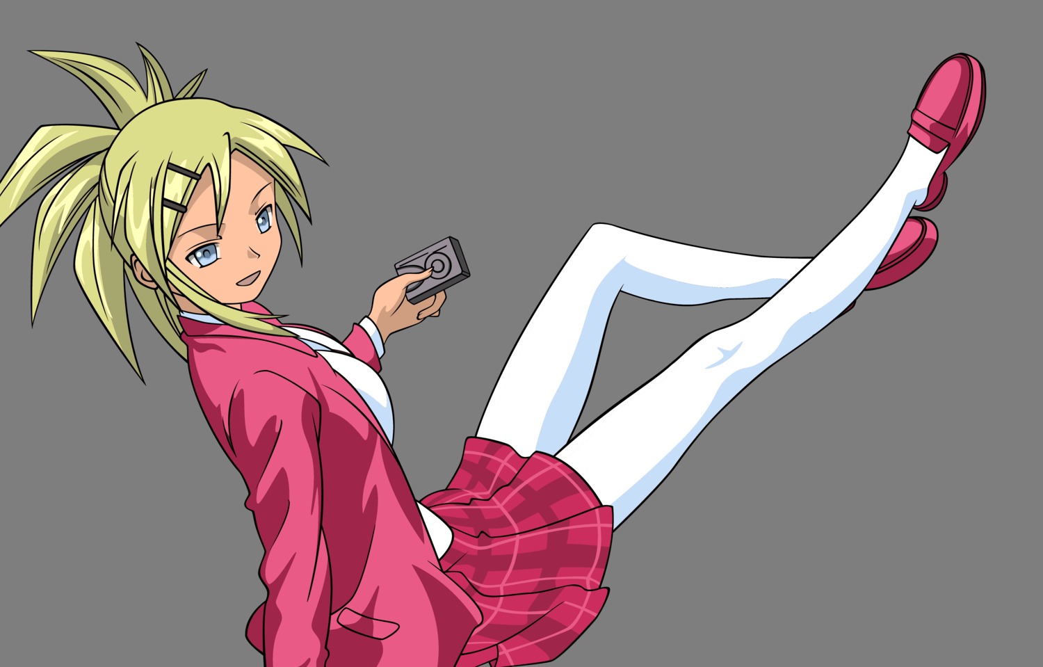 aliasing, asakura_kazumi, mahou_sensei_negima, pantyhose, seifuku, transparent_png, vector_trace