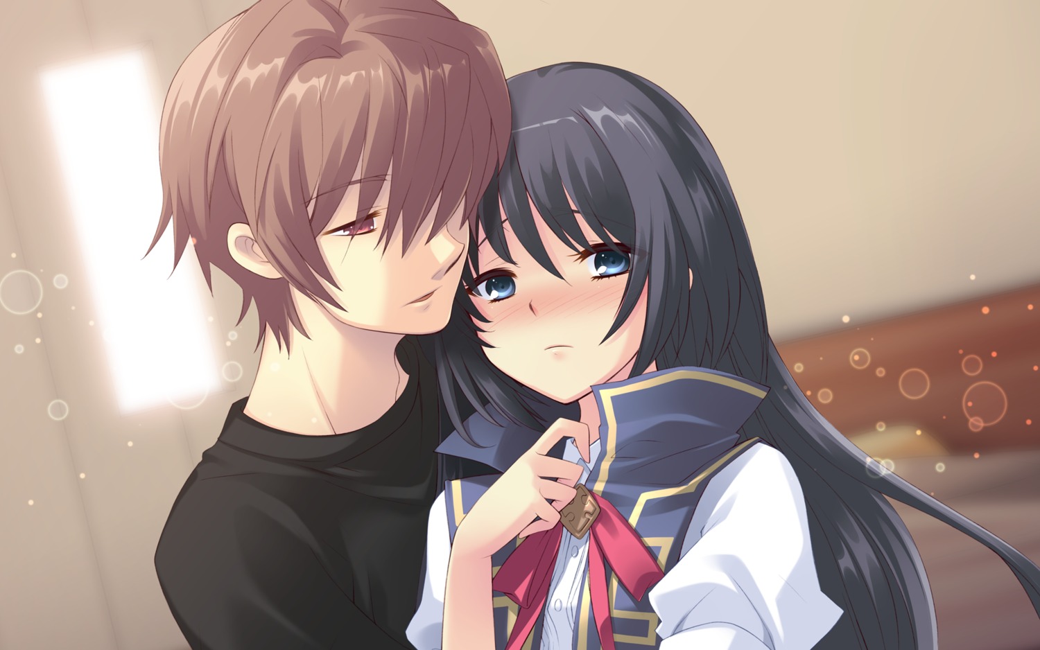 flyable_heart, game_cg, ito_noizi, katsuragi_shou, kimi_no_nagori_wa_shizuka_ni_yurete, seifuku, shirasagi_mayuri, unisonshift