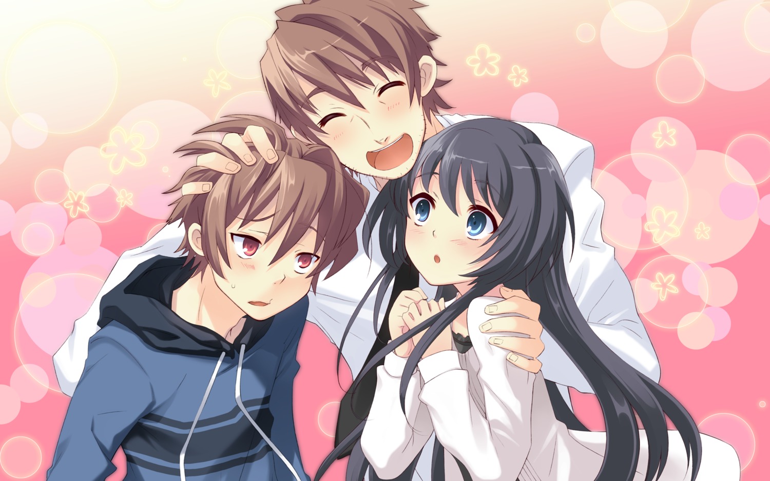 flyable_heart, game_cg, ito_noizi, katsuragi_shigeki, katsuragi_shou, kimi_no_nagori_wa_shizuka_ni_yurete, shirasagi_mayuri, unisonshift