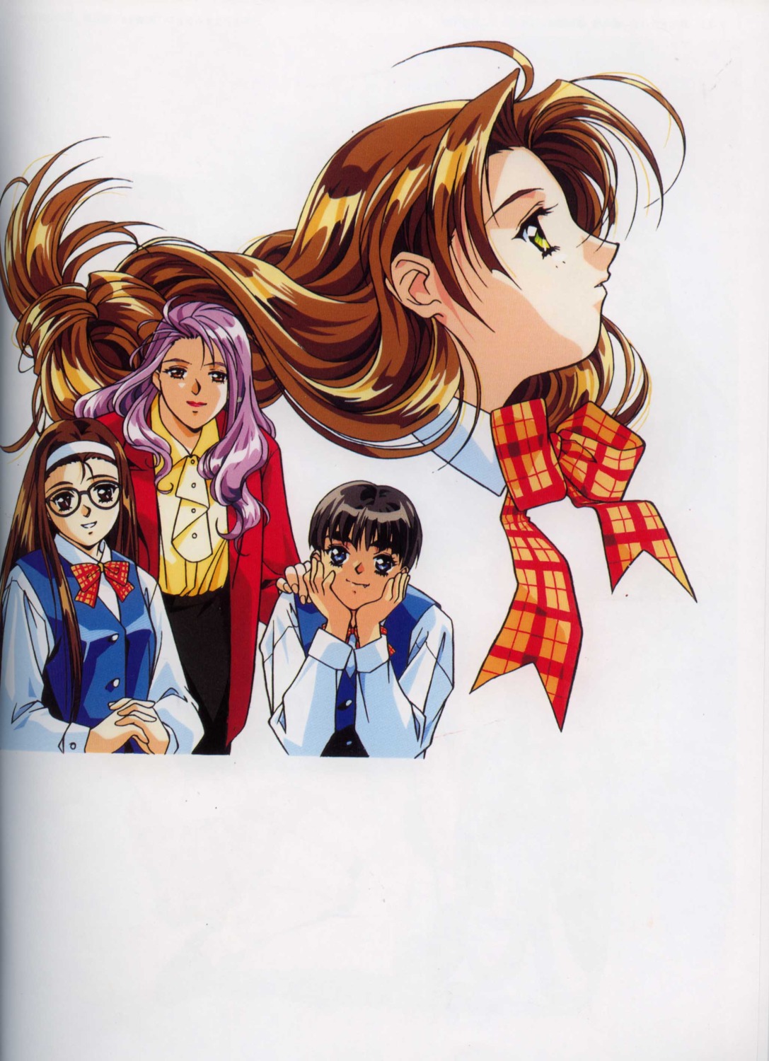 binding_discoloration, doukyuusei_2, katagiri_merei, mizuno_tomomi, rin_sin, seifuku, shinohara_izumi, sugamoto_sakurako