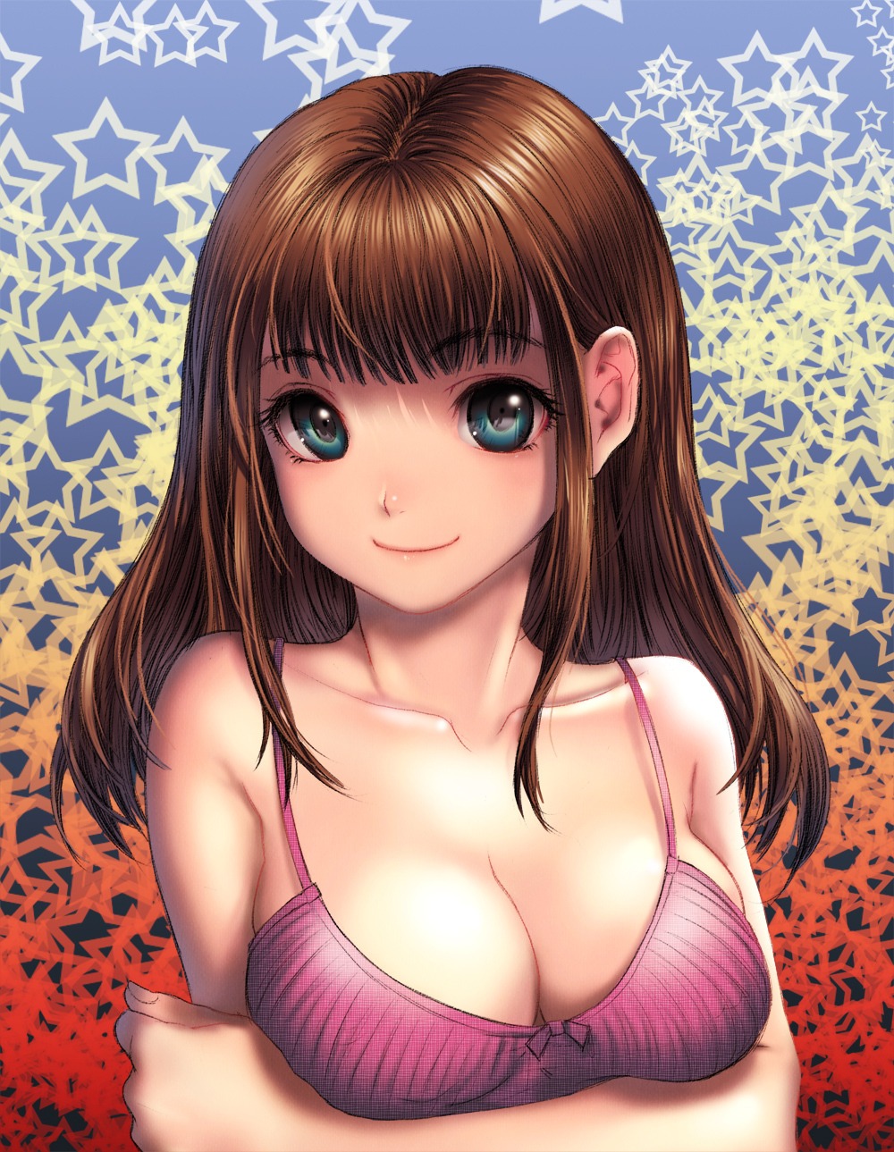 breast_hold, cleavage, kamdia