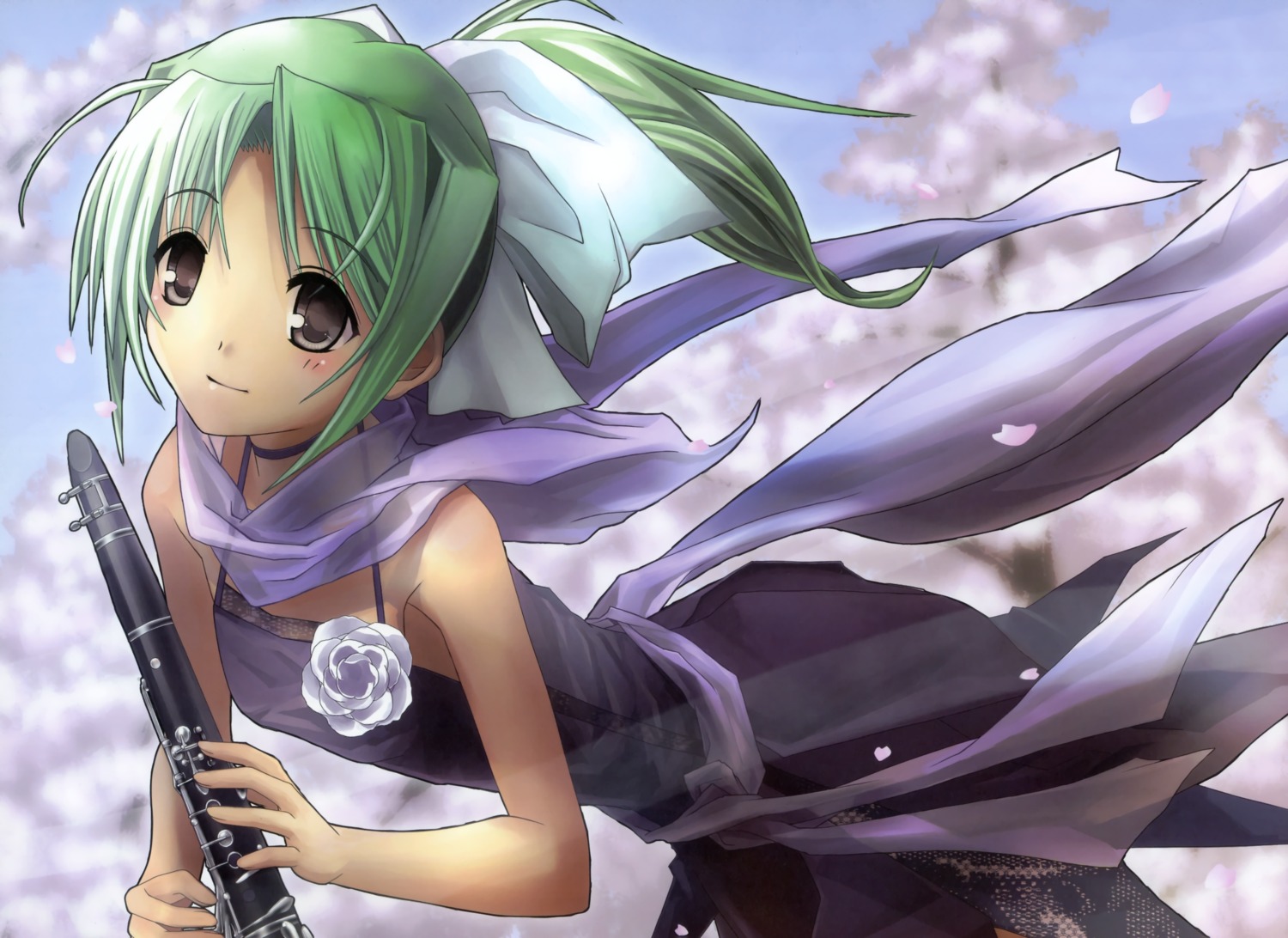 august, dress, ongaku_nasca, toyama_midori, yoake_mae_yori_ruriiro_na