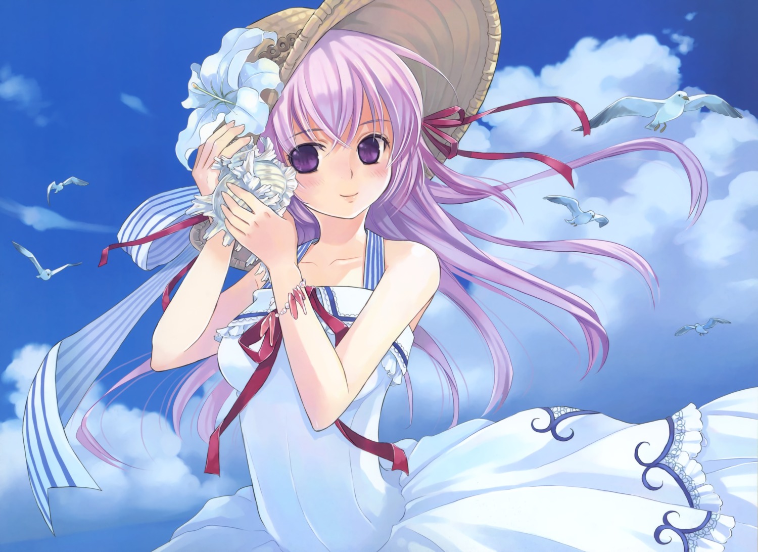 august, dress, estel_freesia, kuga_tsukasa, summer_dress, yoake_mae_yori_ruriiro_na