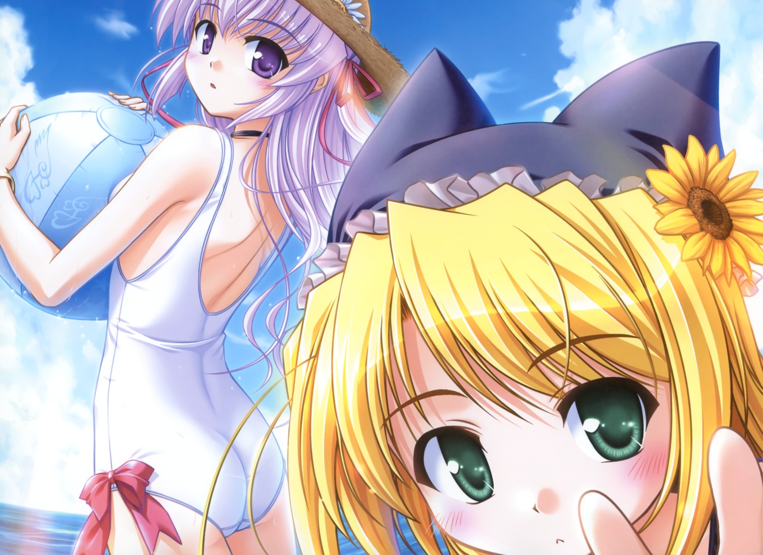ass, august, bekkankou, estel_freesia, swimsuits, wreathlit_noel, yoake_mae_yori_ruriiro_na