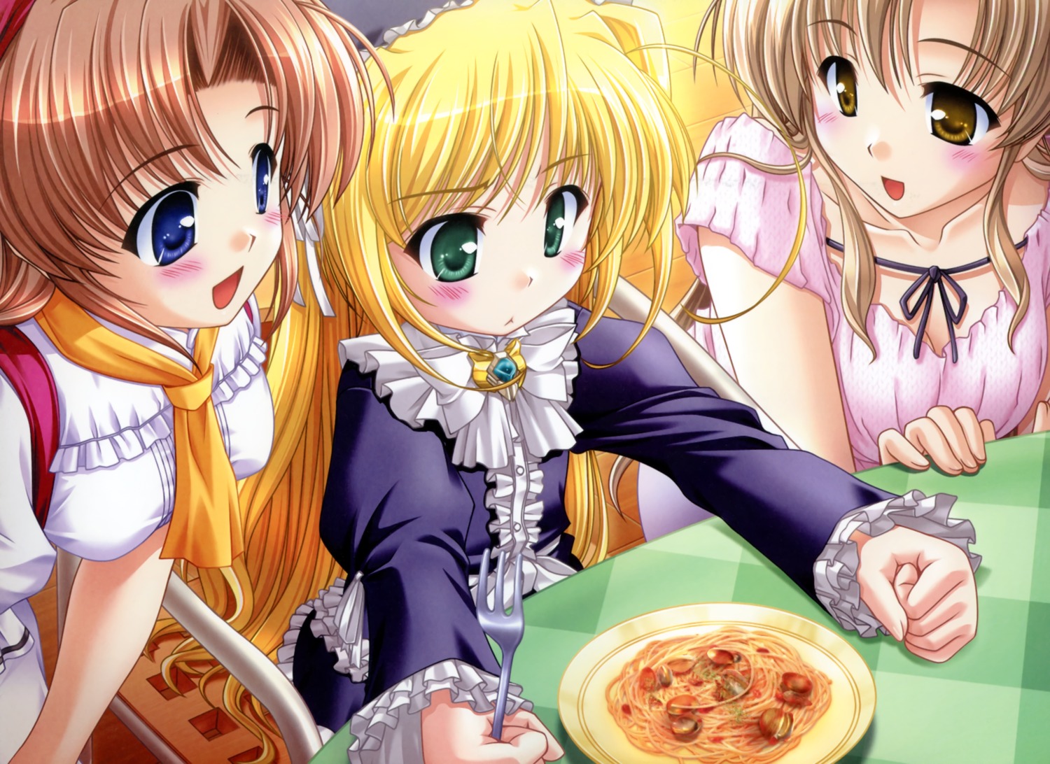 august, bekkankou, dress, hozumi_sayaka, lolita_fashion, takamizawa_natsuki, wreathlit_noel, yoake_mae_yori_ruriiro_na