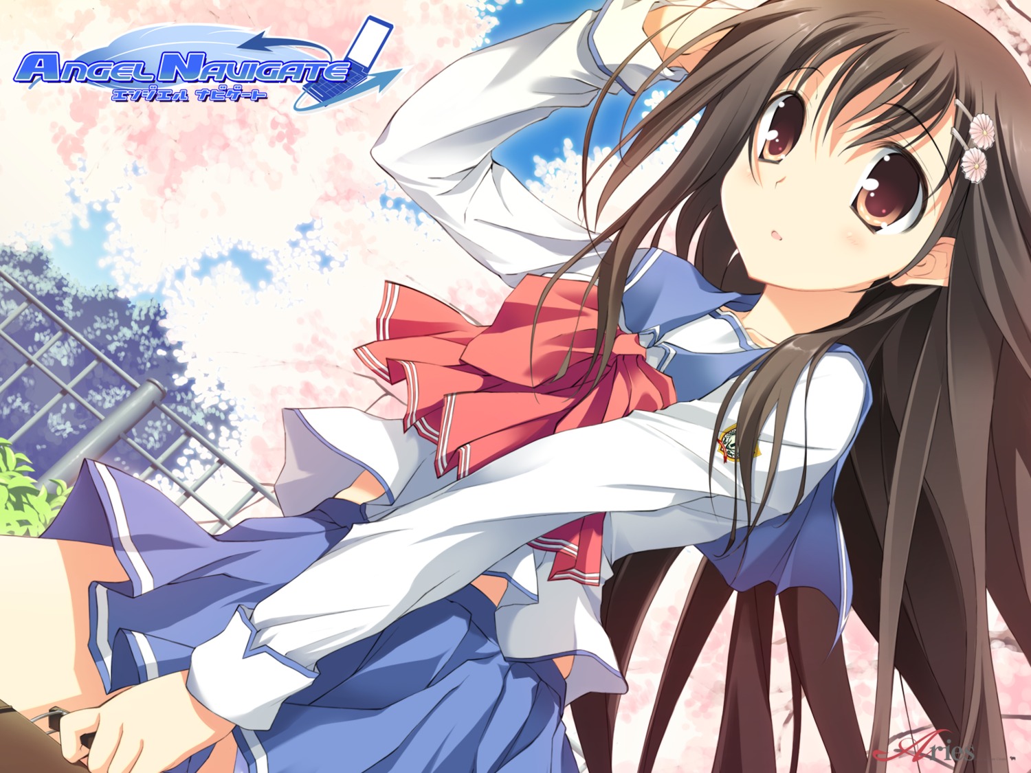 angel_navigate, inuzumi_masaki, kamihonoki_shion, seifuku, wallpaper