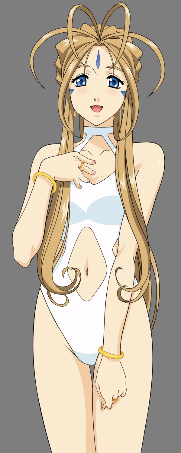 ah_my_goddess, ah_my_goddess:_sorezore_no_tsubasa, belldandy, satou_michio, swimsuits, transparent_png, vector_trace