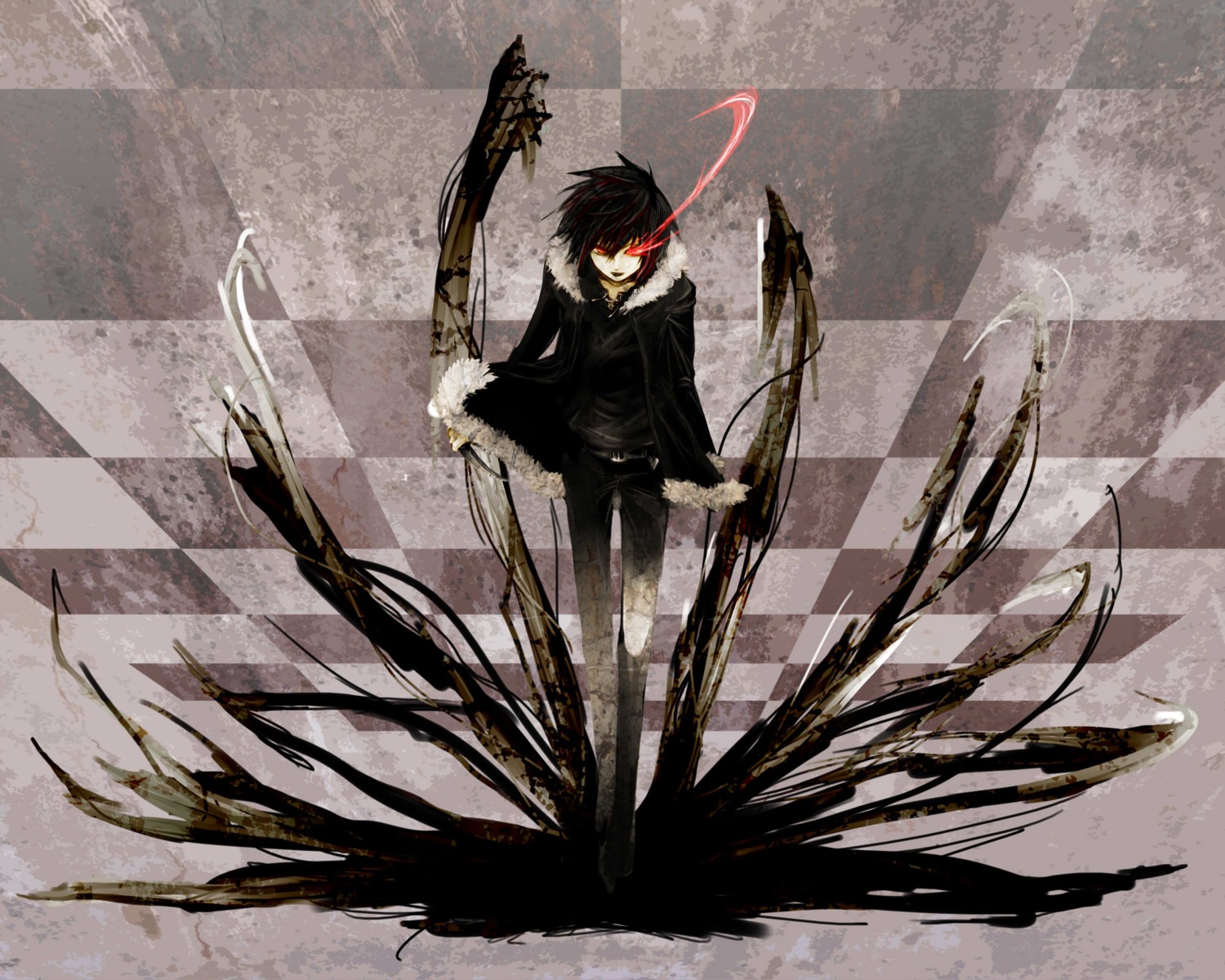 black_rock_shooter, durarara!!, male, orihara_izaya, parody, vocaloid, x666x