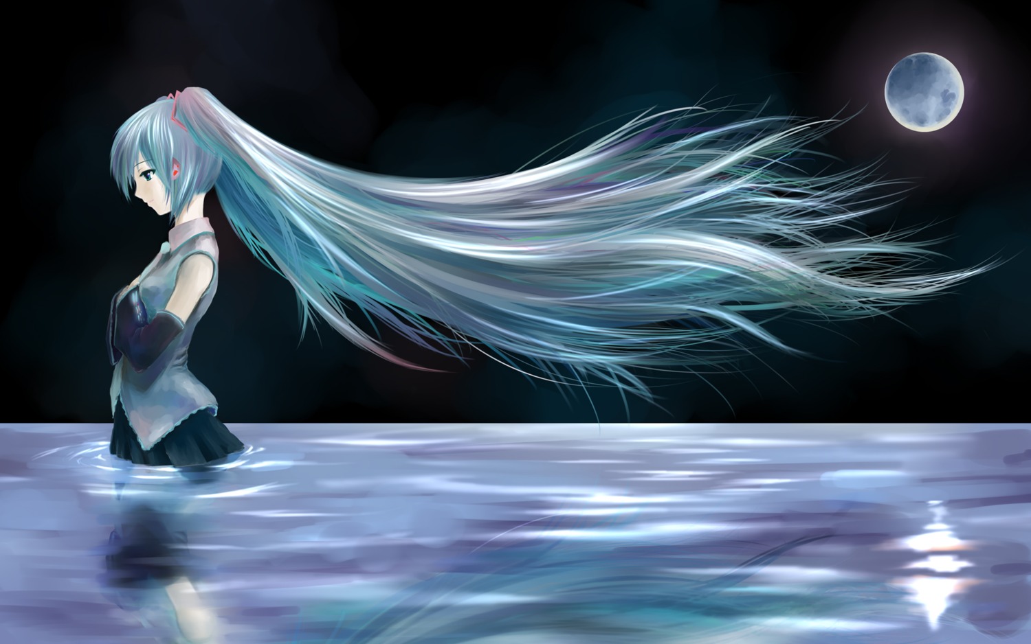 hatsune_miku, totuka, vocaloid, wallpaper