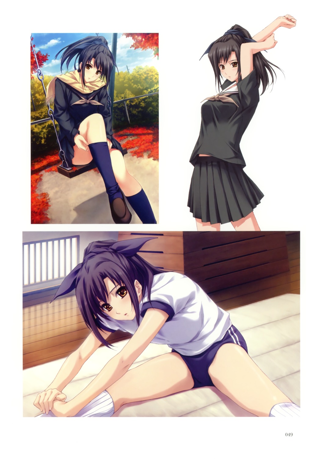 buruma, gym_uniform, nagomibako, pianissimo, seifuku, sugina_miki, tachibana_mikage