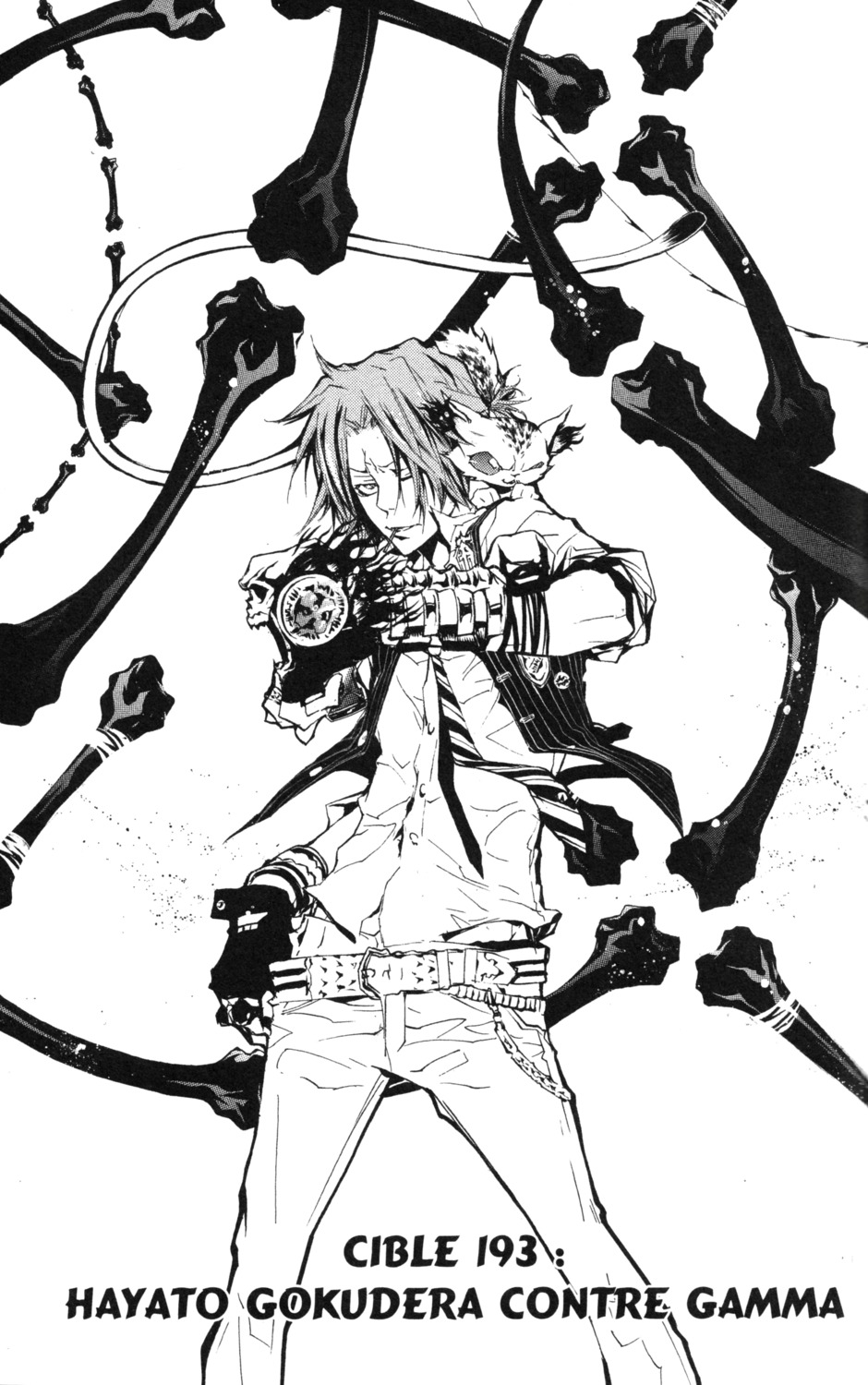 gokudera_hayato, katekyo_hitman_reborn!, male, monochrome, uri