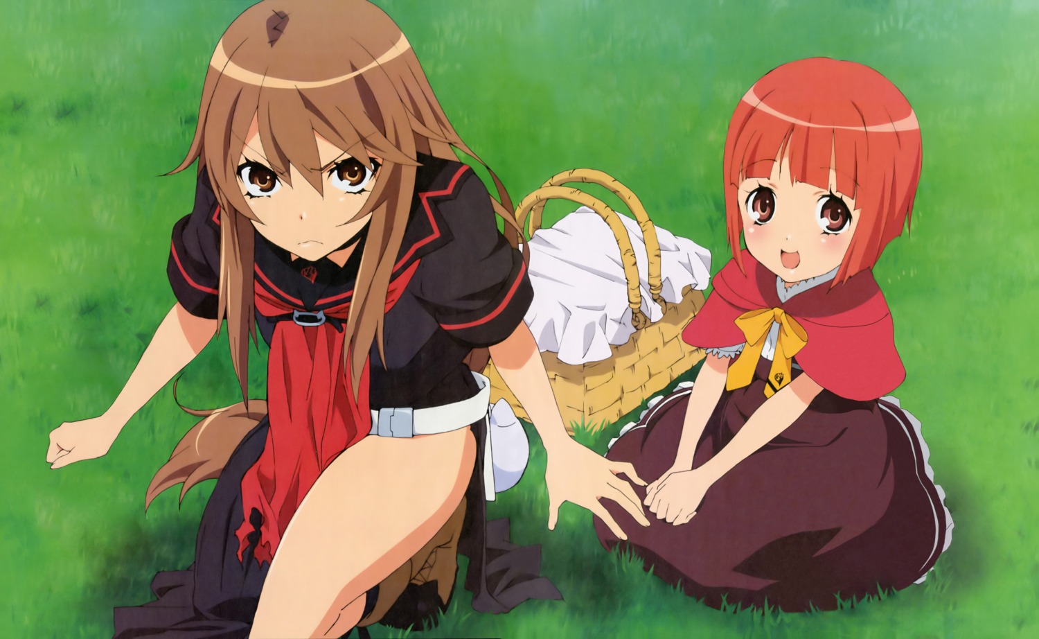 akai_ringo, detexted, dress, ookami-san, ookami_ryouko, seifuku, shimamura_hidekazu