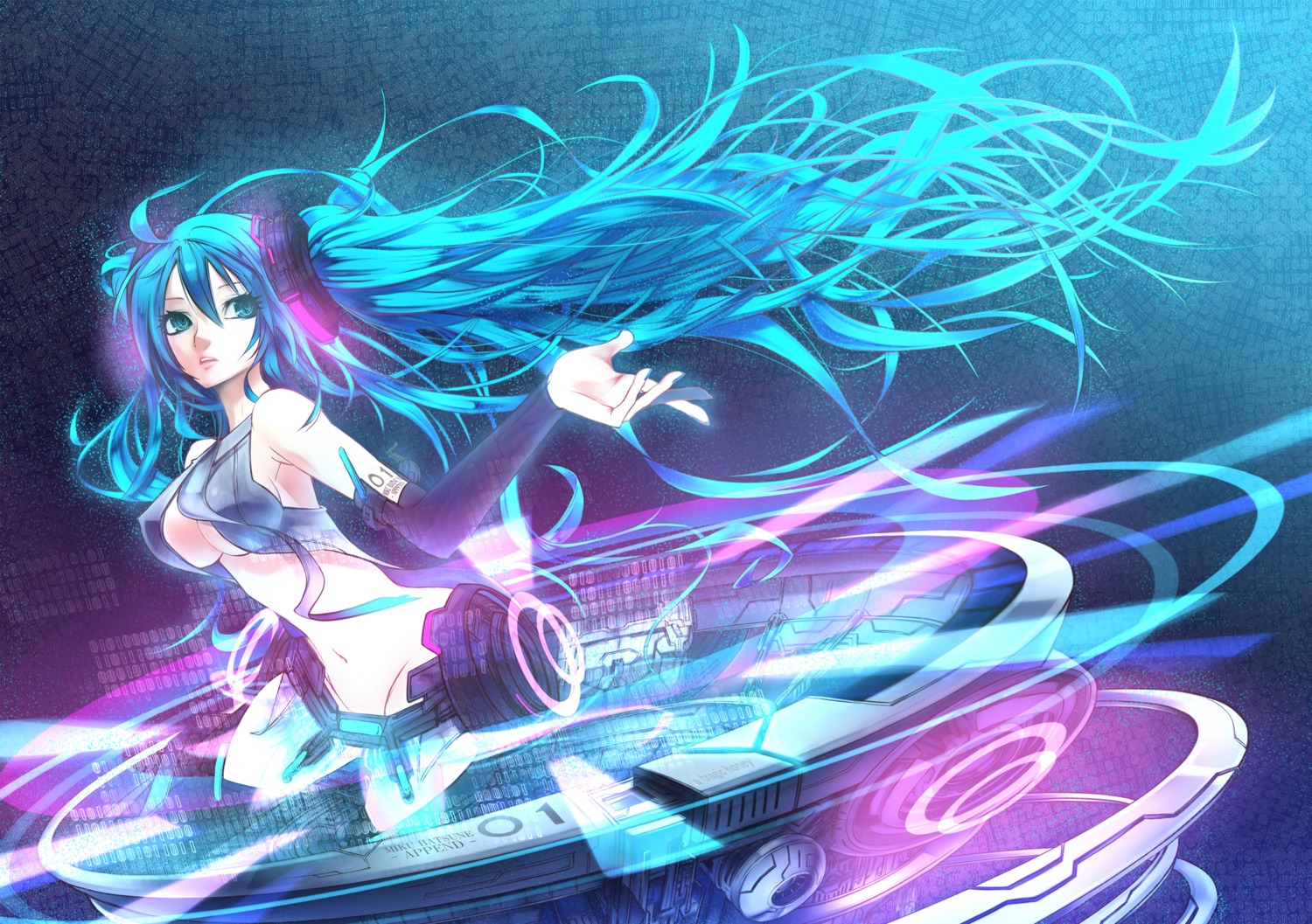 gingami_(giluziru), hatsune_miku, miku_append, vocaloid, vocaloid_append