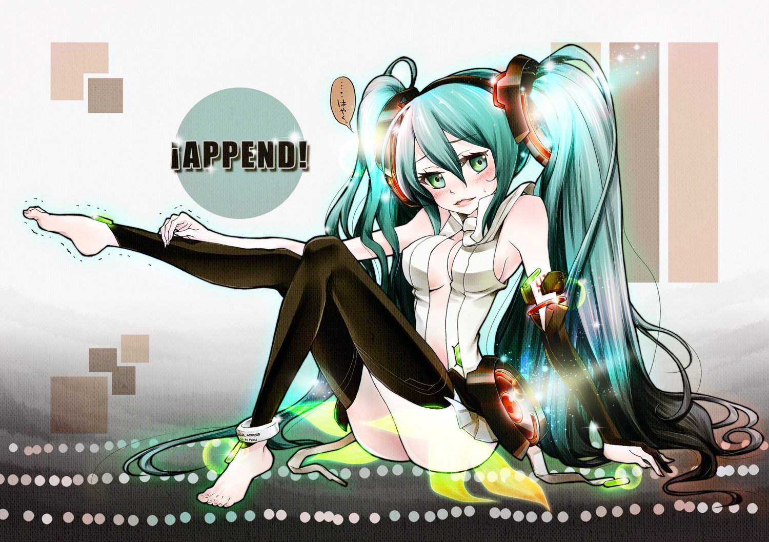 hatsune_miku, miku_append, minimaru, vocaloid, vocaloid_append
