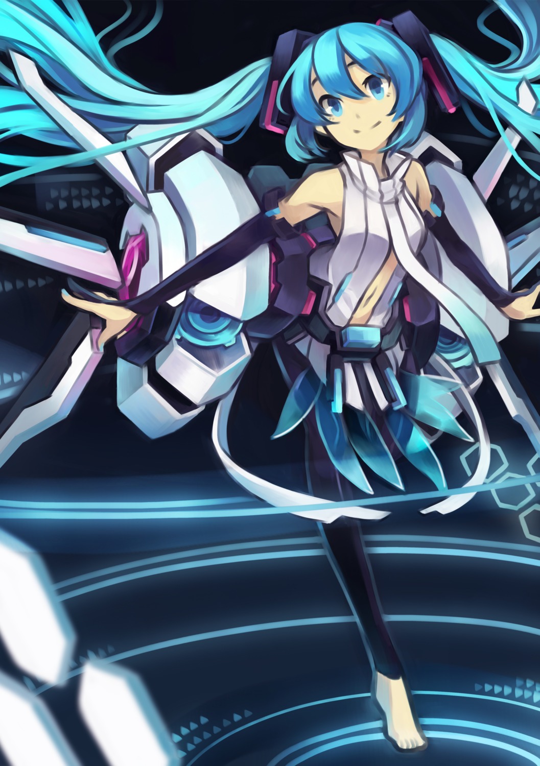 hatsune_miku, miku_append, minoa, vocaloid, vocaloid_append