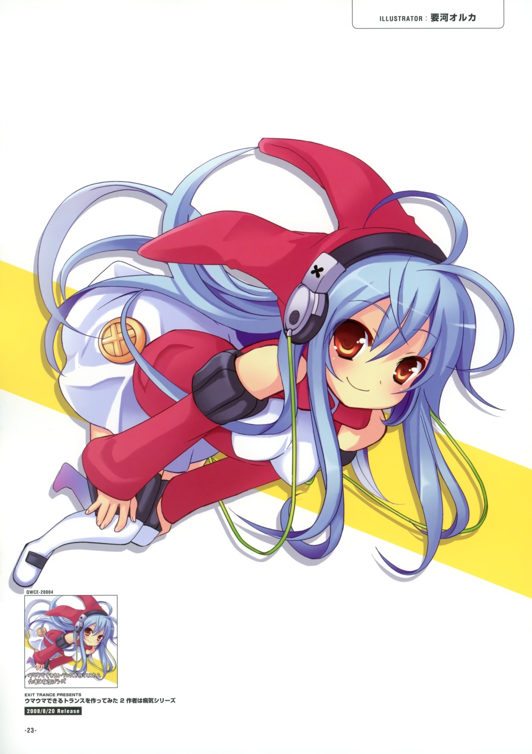 exit_tunes, headphones, irukawa_oruka, thighhighs
