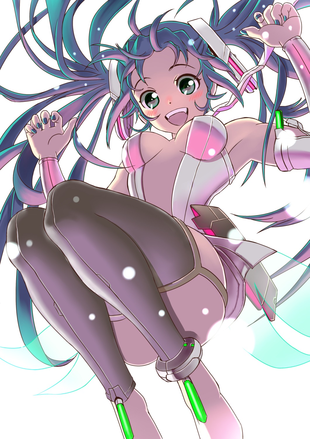 cleavage, hatsune_miku, manvow, miku_append, vocaloid, vocaloid_append