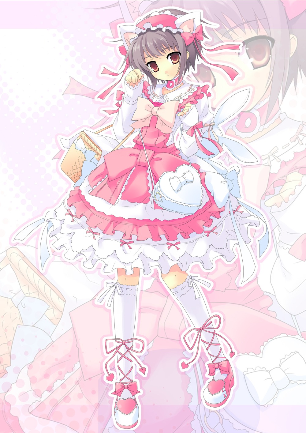 animal_ears, dress, lolita_fashion, nagato_yuki, suzumiya_haruhi_no_yuuutsu, yoshiwo